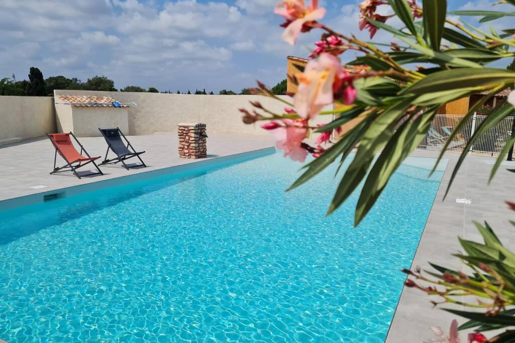 Appart Cosy Avec Son Exterieur Chaleureux,Piscine Et Parking Prive Fontvieille Exterior foto